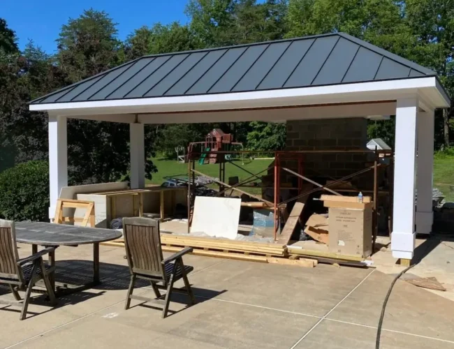 Backyard Cabana Installation