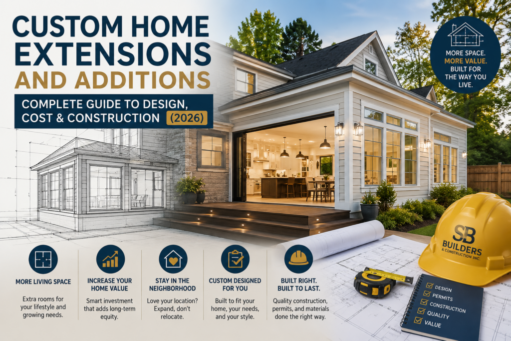 Custom Home Extensions and Additions